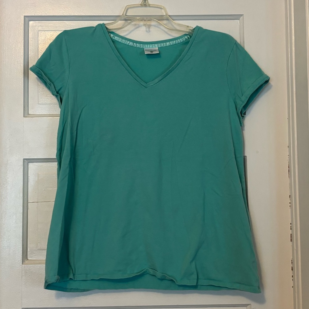 Maternity Teal V-Neck Top